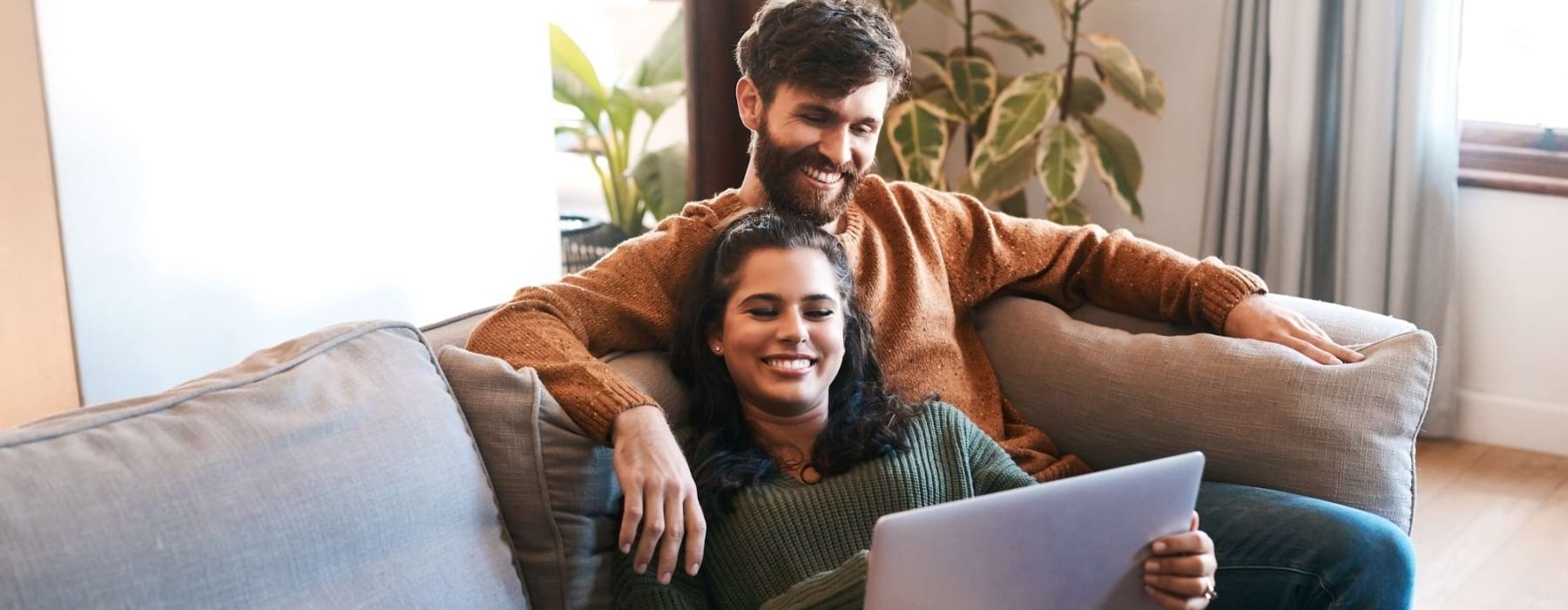 couple sitting on couch